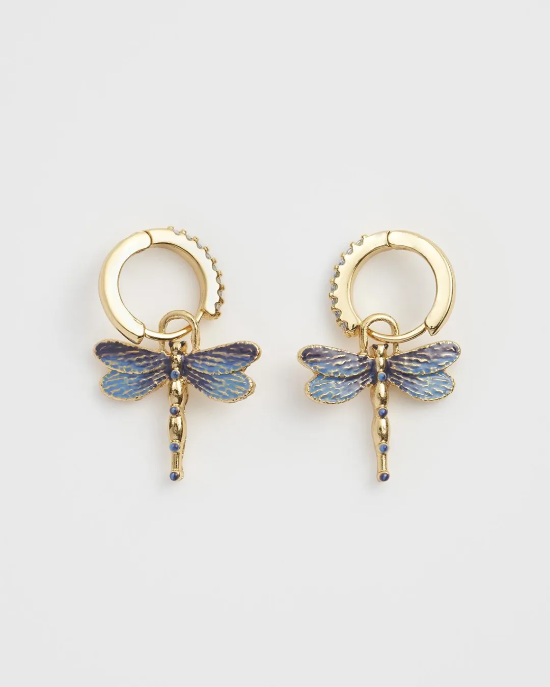Best Fable England Dragonfly Crystal Earrings