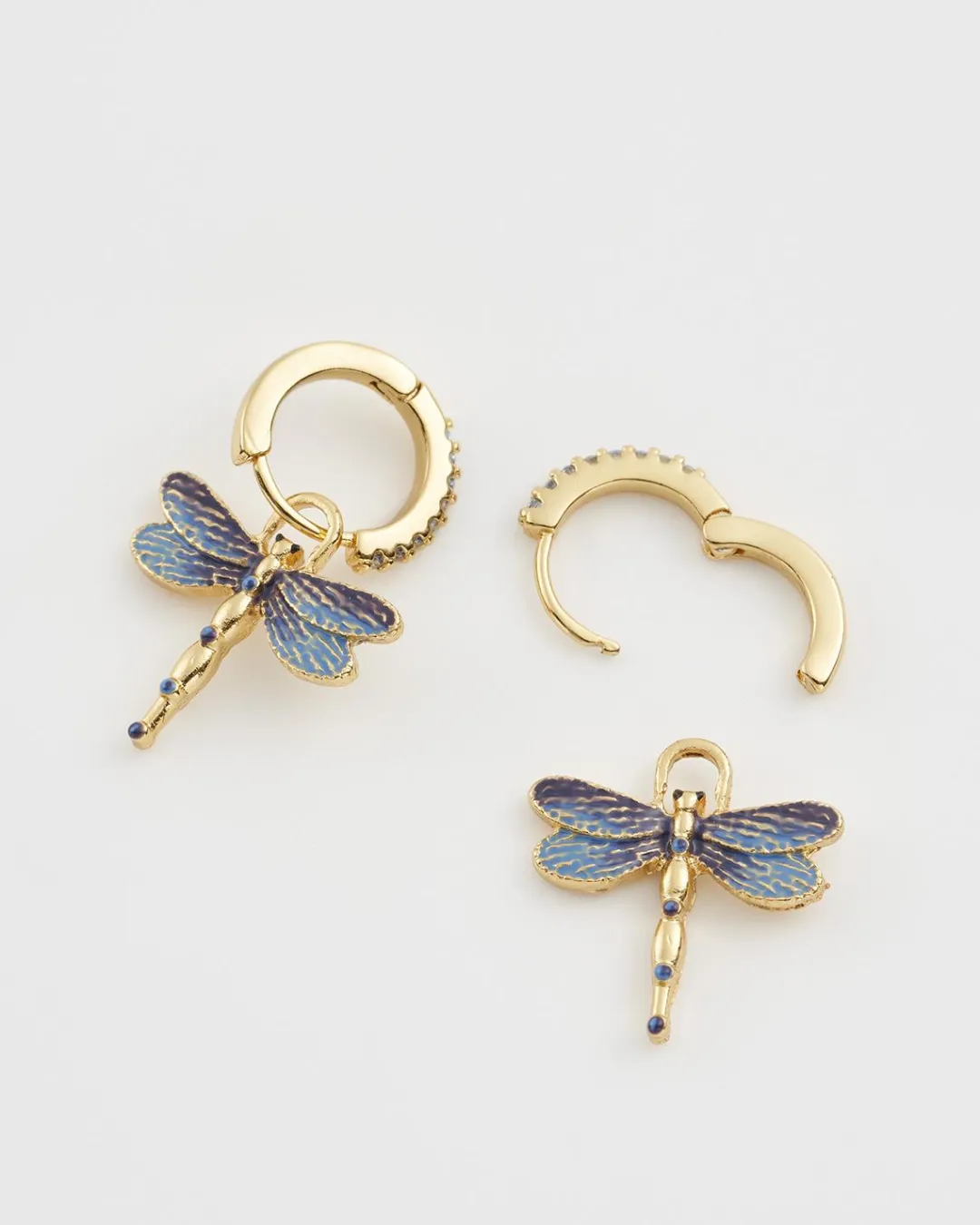 Best Fable England Dragonfly Crystal Earrings