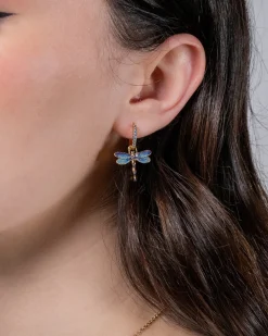 Best Fable England Dragonfly Crystal Earrings