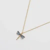 Sale Fable England Dragonfly Crystal Necklace