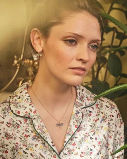 Sale Fable England Dragonfly Crystal Necklace