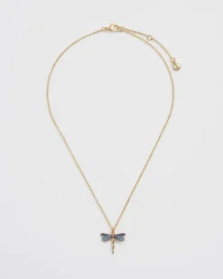 Sale Fable England Dragonfly Crystal Necklace