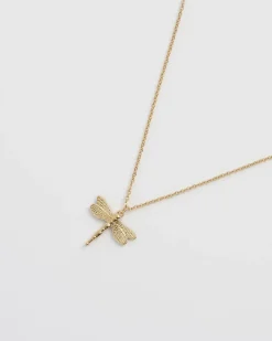 Sale Fable England Dragonfly Crystal Necklace