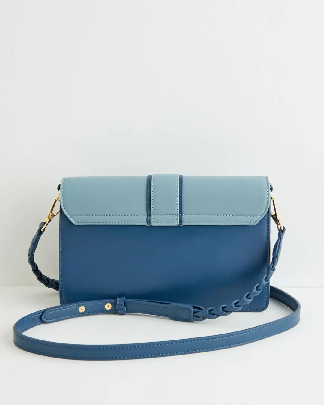Fashion Fable England Embroidered Kingfisher Blue Cross Body Bag