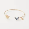 Best Fable England Enamel Blue Butterfly Bangle