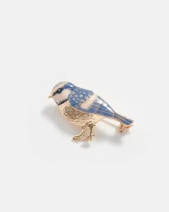 Best Fable England Enamel Blue Tit Brooch