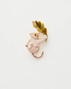 Sale Fable England Enamel Dormouse Brooch