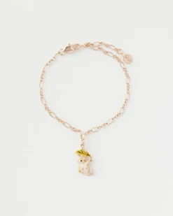 Fashion Fable England Enamel Dormouse Collector Chain Bracelet