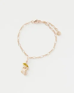 Fashion Fable England Enamel Dormouse Collector Chain Bracelet
