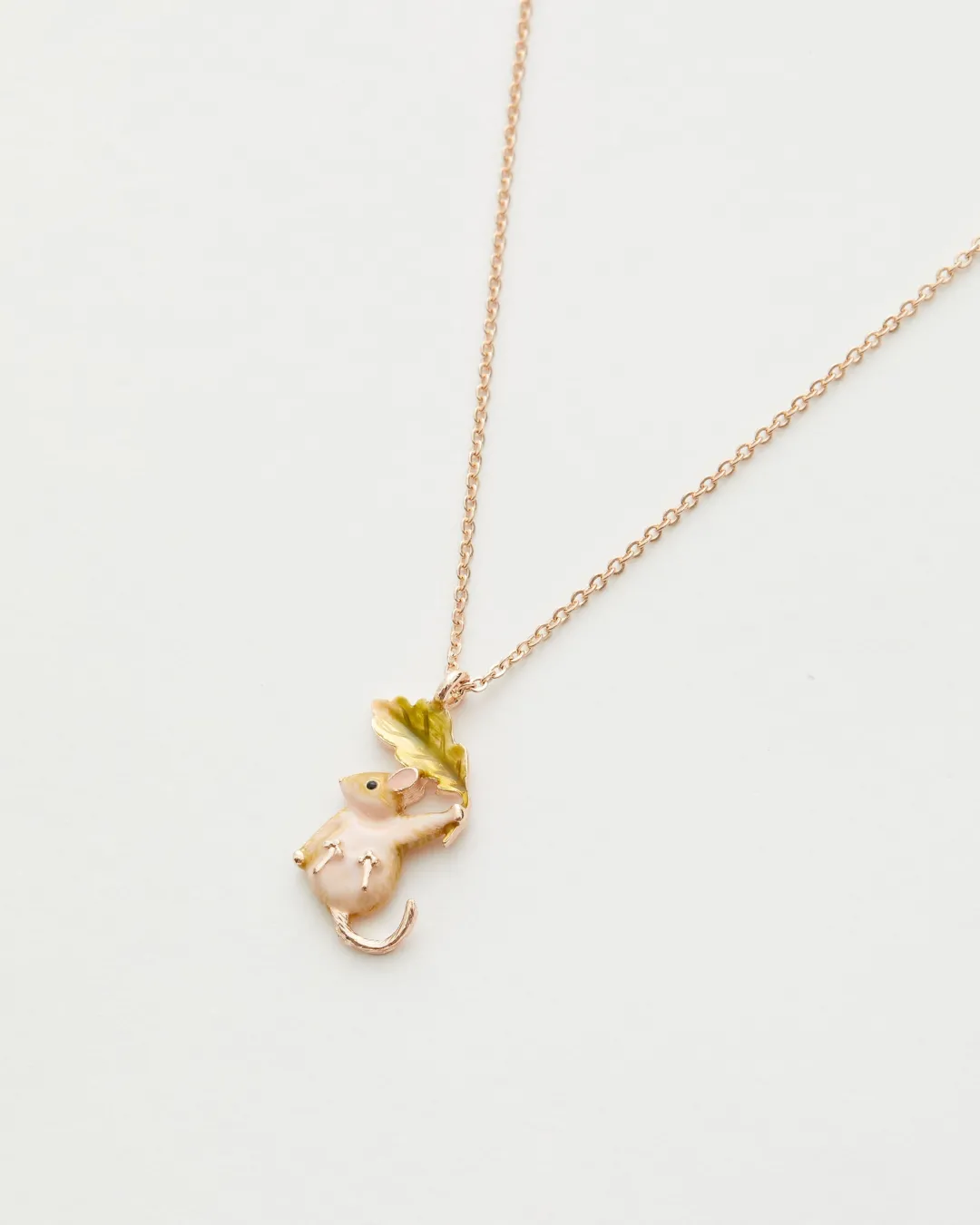 Outlet Fable England Enamel Dormouse Short Necklace