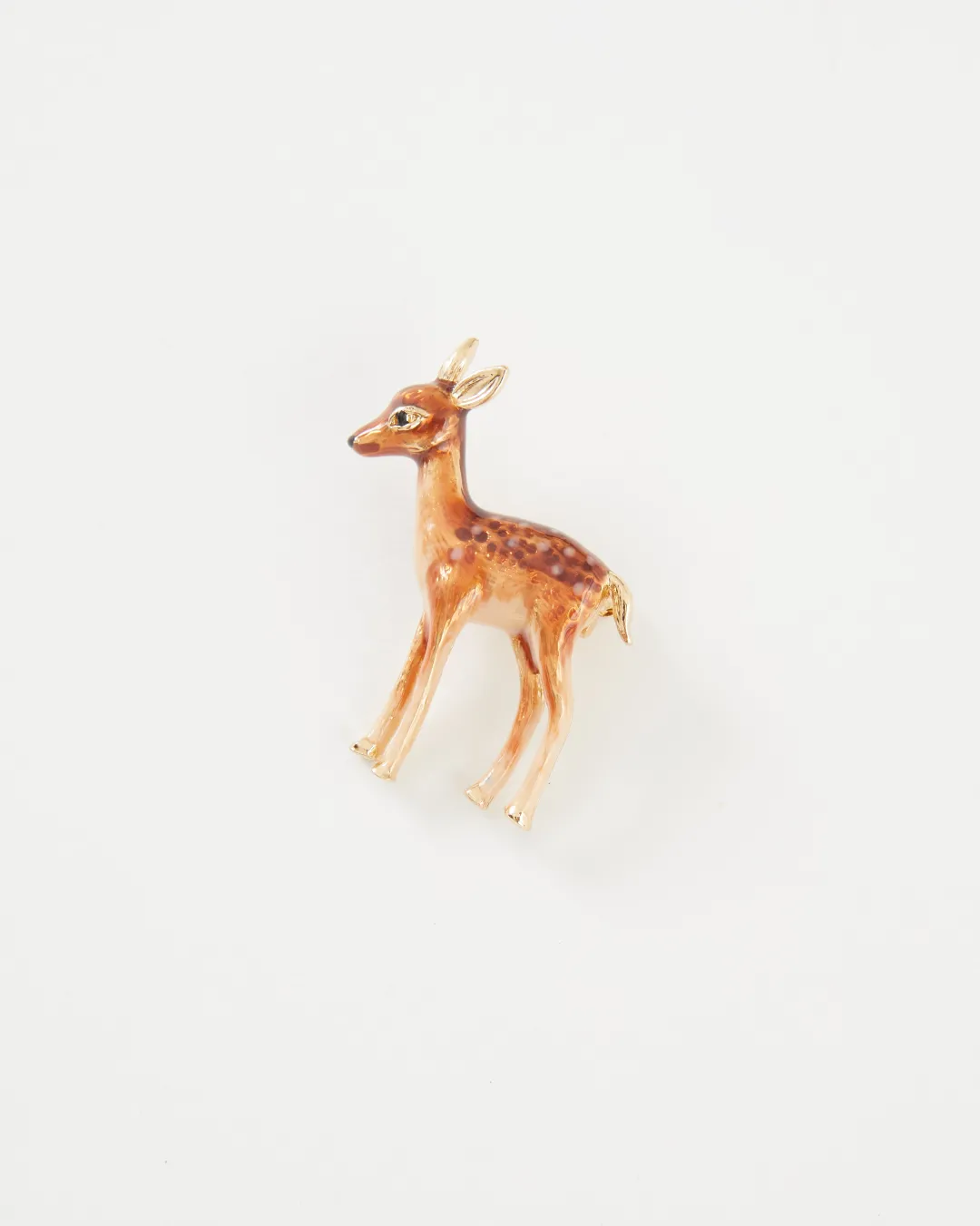 Outlet Fable England Enamel Fawn Brooch