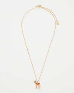 Clearance Fable England Enamel Fawn Necklace