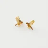 Hot Fable England Enamel Flying Robin Earrings
