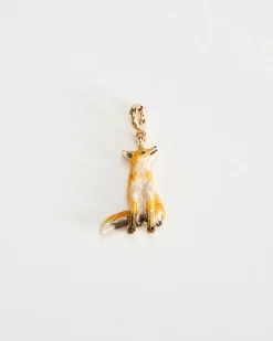 Fashion Fable England Enamel Fox Charm