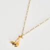 Outlet Fable England Enamel Fox Short Necklace
