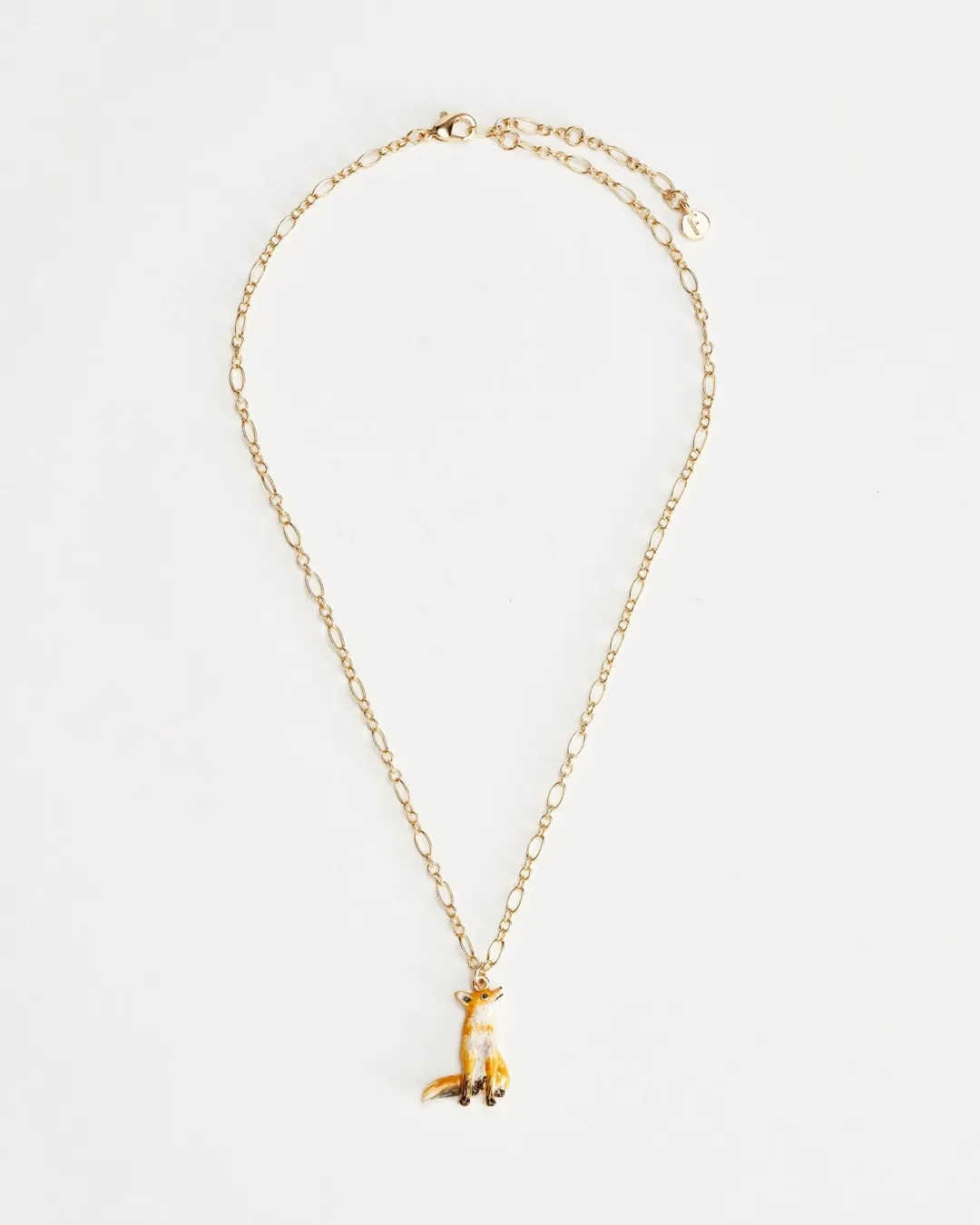 Outlet Fable England Enamel Fox Short Necklace