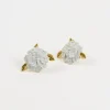 Best Fable England Enamel Hydrangea Gold Earrings