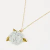 Discount Fable England Enamel Hydrangea Gold Necklace