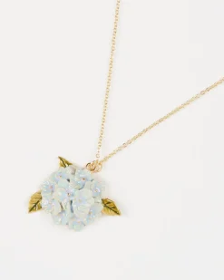 Discount Fable England Enamel Hydrangea Gold Necklace