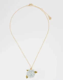 Discount Fable England Enamel Hydrangea Gold Necklace