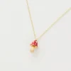 Sale Fable England Enamel Mushroom Necklace