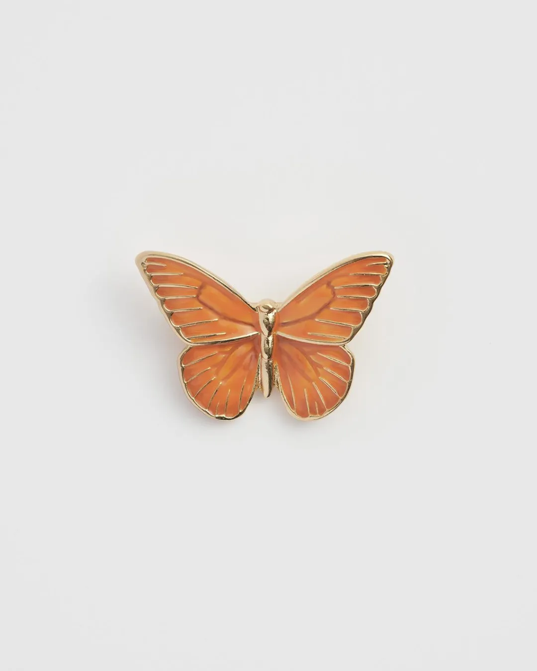 Online Fable England Enamel Orange Butterfly Pin