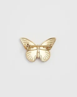 Online Fable England Enamel Orange Butterfly Pin