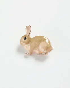 Clearance Fable England Enamel Rabbit Brooch