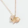 Best Fable England Enamel Rabbit Short Necklace