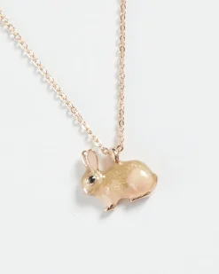 Best Fable England Enamel Rabbit Short Necklace