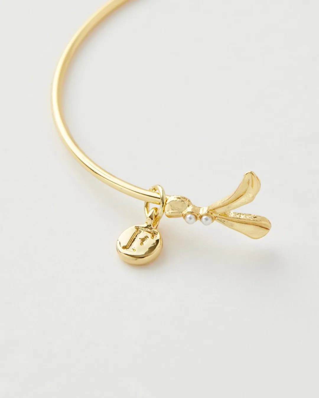 Fashion Fable England Enamel Robin & Mistletoe Bangle