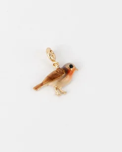 Clearance Fable England Enamel Robin Charm