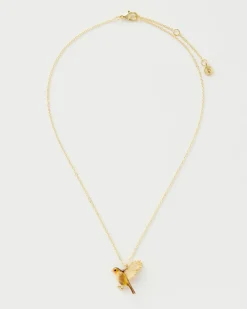 Fashion Fable England Enamel Robin Necklace