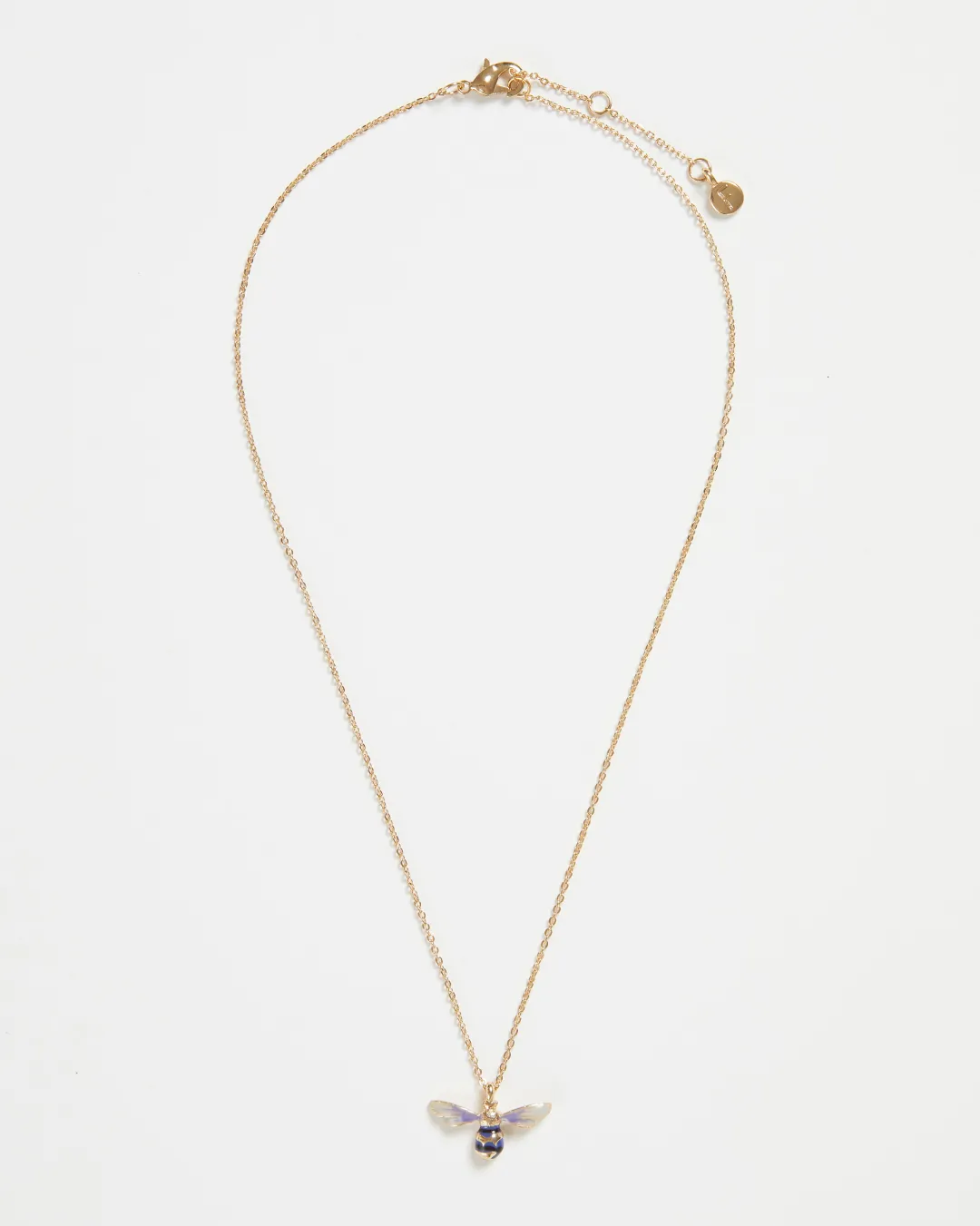 Hot Fable England Enamel Short Bee Necklace