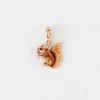 Hot Fable England Enamel Squirrel Charm
