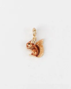 Hot Fable England Enamel Squirrel Charm
