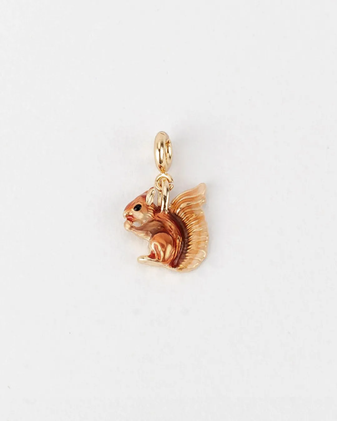 Hot Fable England Enamel Squirrel Charm