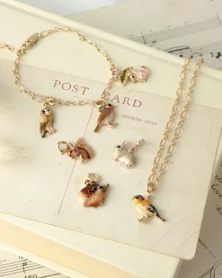 Hot Fable England Enamel Squirrel Charm