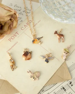 Hot Fable England Enamel Squirrel Charm