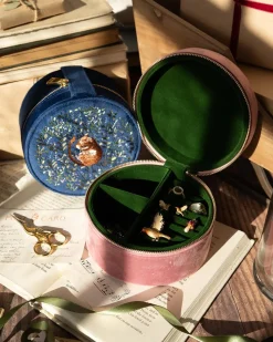 New Fable England Fable Chloe Dormouse Jewellery Box Navy