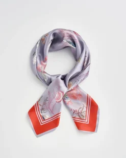 Fashion Fable England Fable Whispering Sands Powder Blue Square Scarf