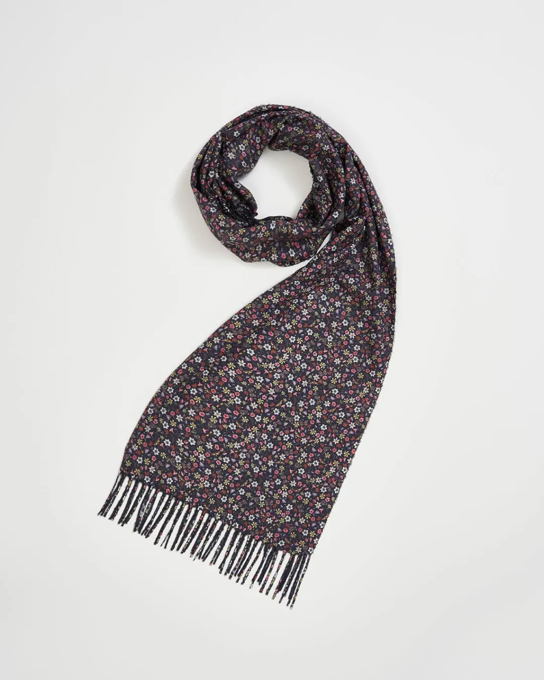 Best Fable England Floral Ditsy Scarf with Tassels