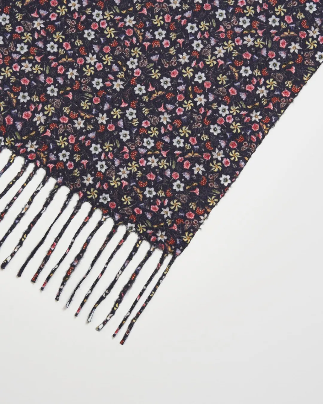 Best Fable England Floral Ditsy Scarf with Tassels