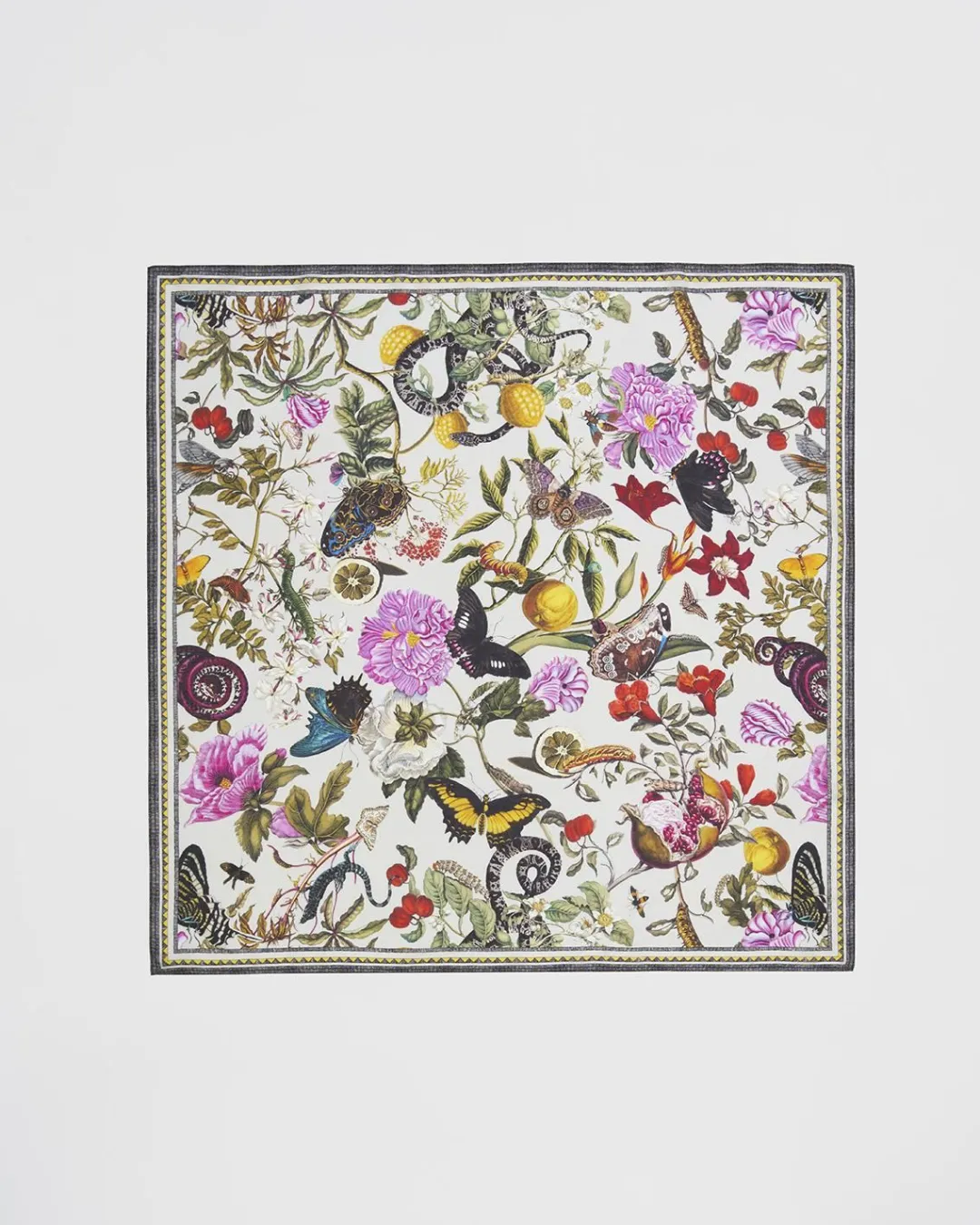 Clearance Fable England Floral Engraving Large Square Scarf