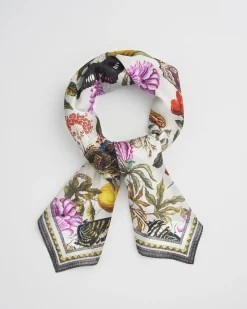 Clearance Fable England Floral Engraving Large Square Scarf