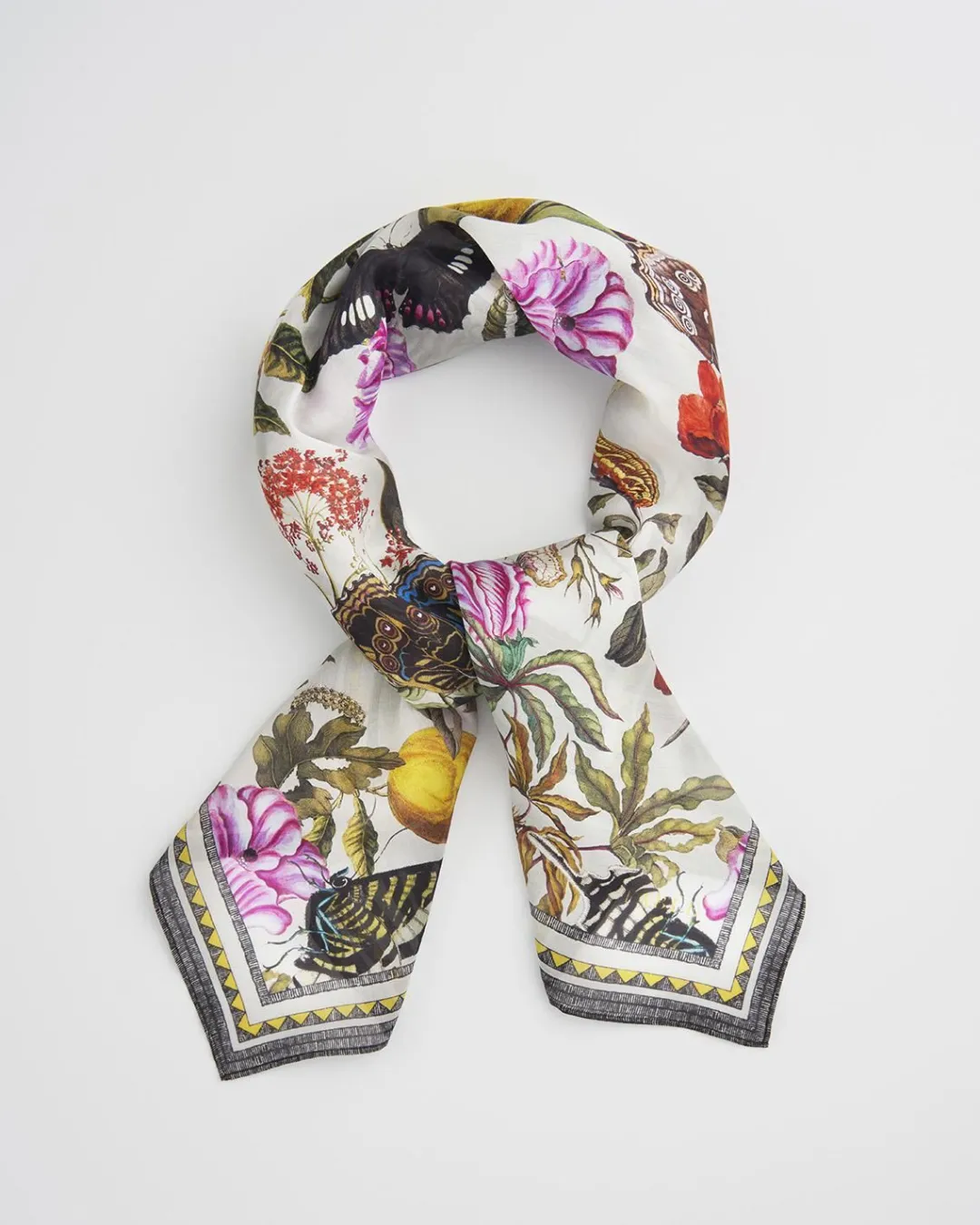 Clearance Fable England Floral Engraving Large Square Scarf