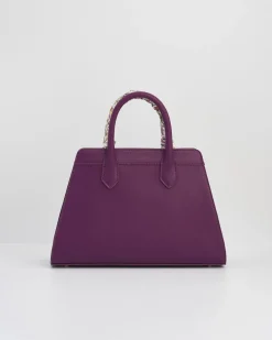 Hot Fable England Floral Engravings Large Plum Tote