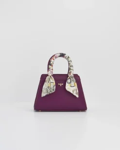 Discount Fable England Floral Engravings Mini Plum Tote