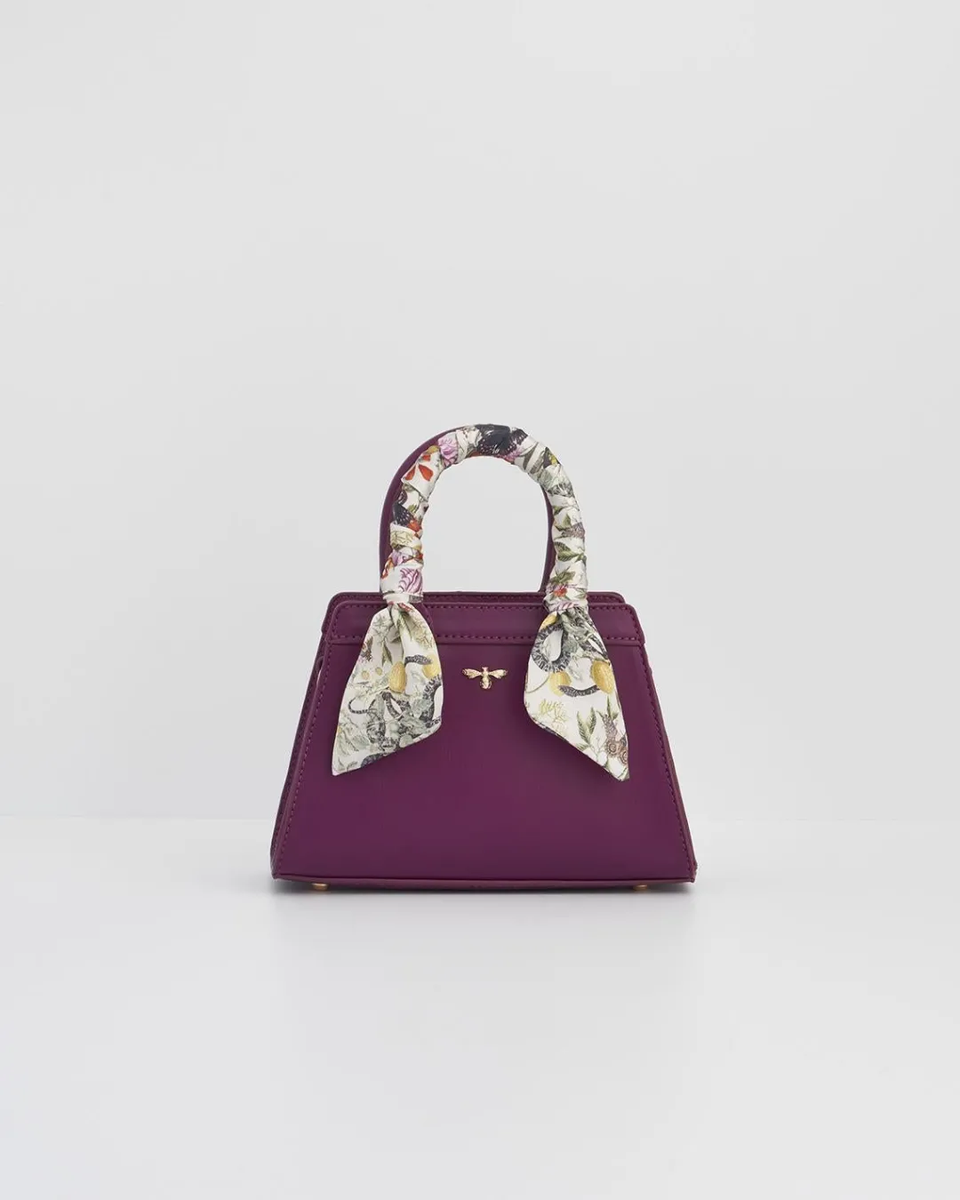 Discount Fable England Floral Engravings Mini Plum Tote