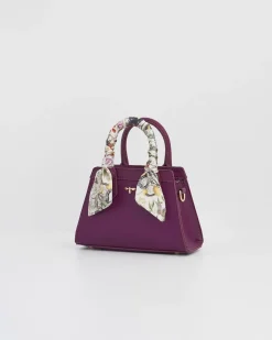 Discount Fable England Floral Engravings Mini Plum Tote